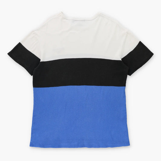 RALPH LAUREN POLO SPORT Embroidered Logo Colour Block Tee (M TALL)