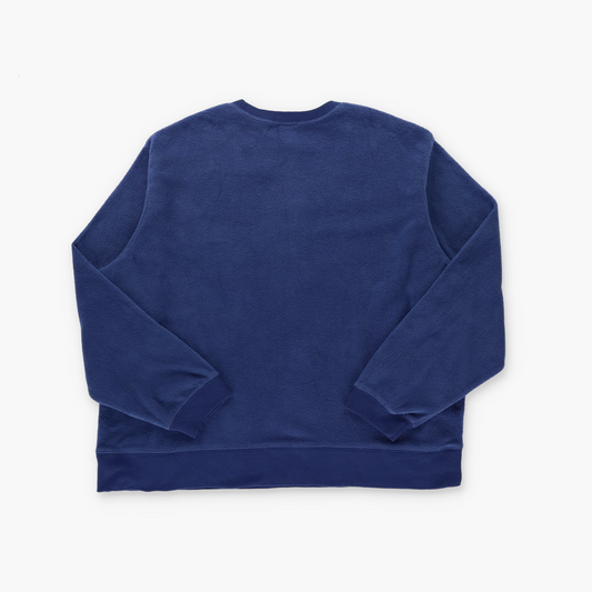 DISNEY Eeyore Embroidered 'The Power of Pessimism' Blue Fleece Sweatshirt (XXL)