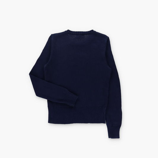 POLO RALPH LAUREN Navy & Red Horse Knit Sweater (S-M)
