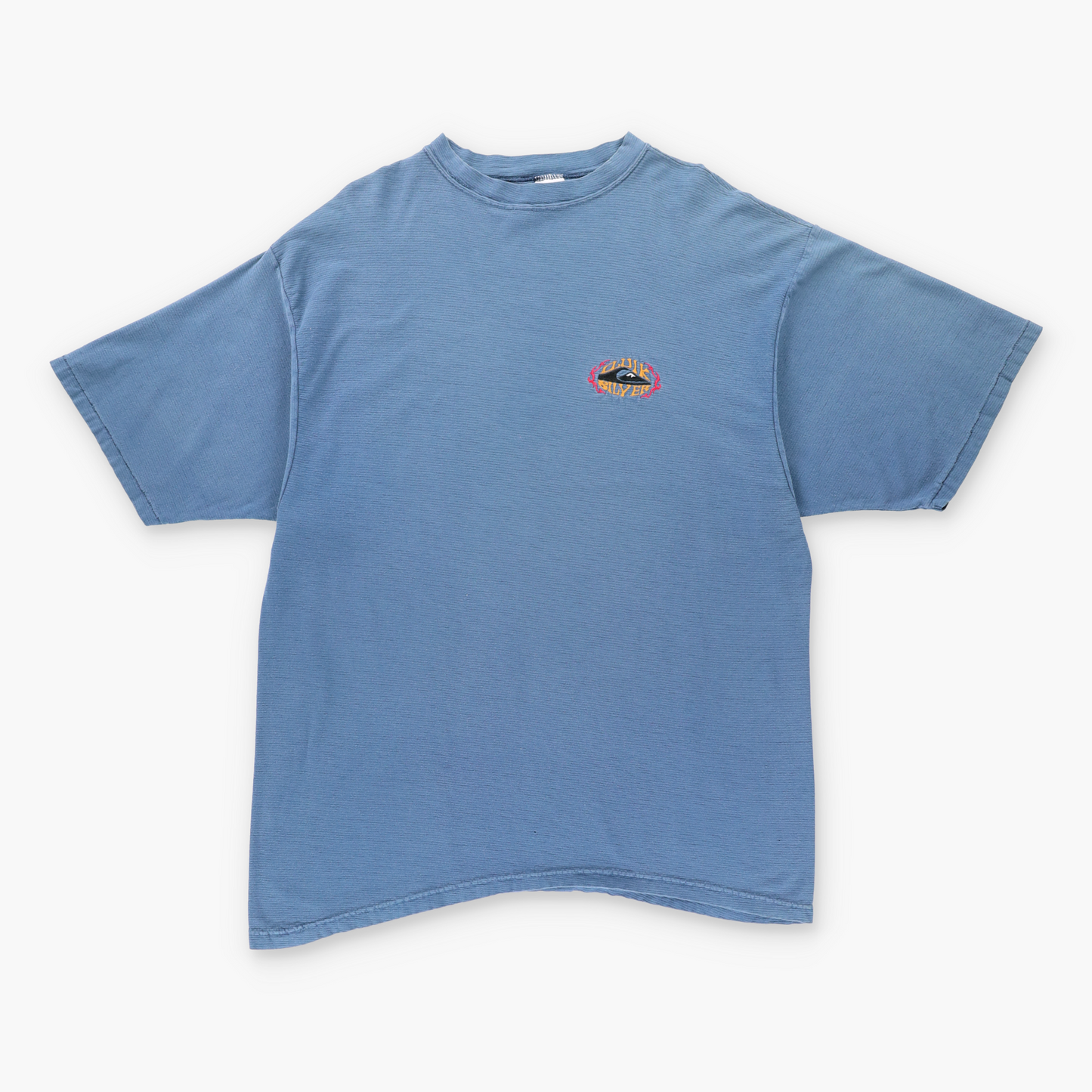 Vintage QUICKSILVER Blue Embroidered Logo T-Shirt *Aubs Vintage Sole Melbourne