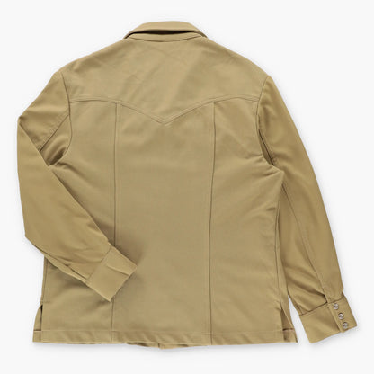 Vintage LEE Tan Pearl Snap Western Shacket USA Made (L-XL)