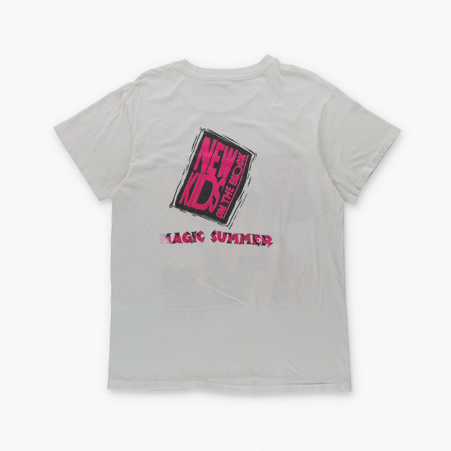 1990 VINTAGE New Kids On The Block "Step By Step" Band T-Shirt (L)