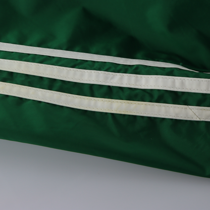 ADIDAS Classic 3-Stipe Green & White Ankle Zip Track Pants (L-XL)