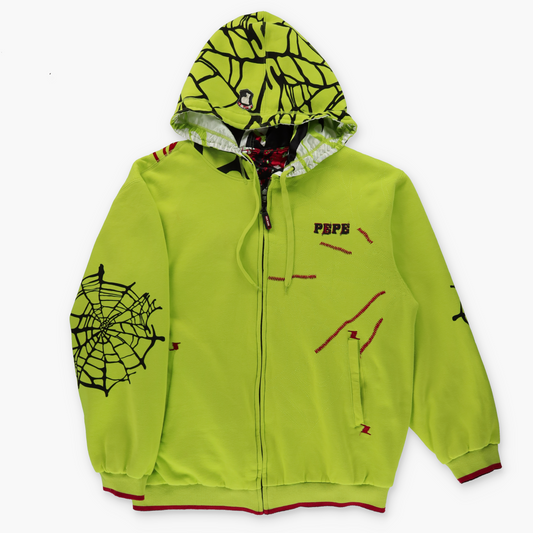 PEPE JEANS Cobwebs & Velvet Spider Heavy Hoodie Sweatshirt (XXXL)