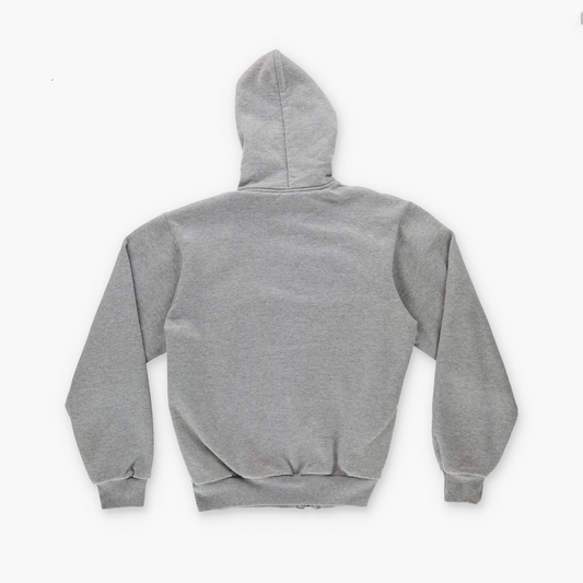 CARHARTT Embroidered Logo Thermal Lined Grey Hooded Zip-Up Sweatshirt (M)