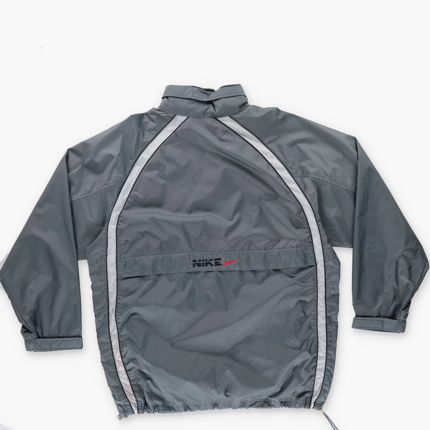 NIKE Two Tone Grey 1/2 Zip 90s Windbreaker Pullover (XL)