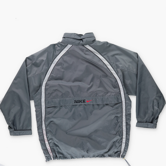 NIKE Two Tone Grey 1/2 Zip 90s Windbreaker Pullover (XL)