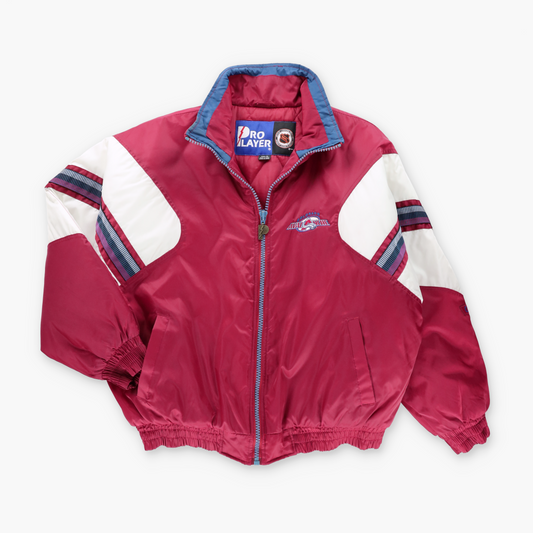 Colorado Avalanche PRO PLAYER Korean Made NHL Quilt Lined Full Zip Jacket (XL)