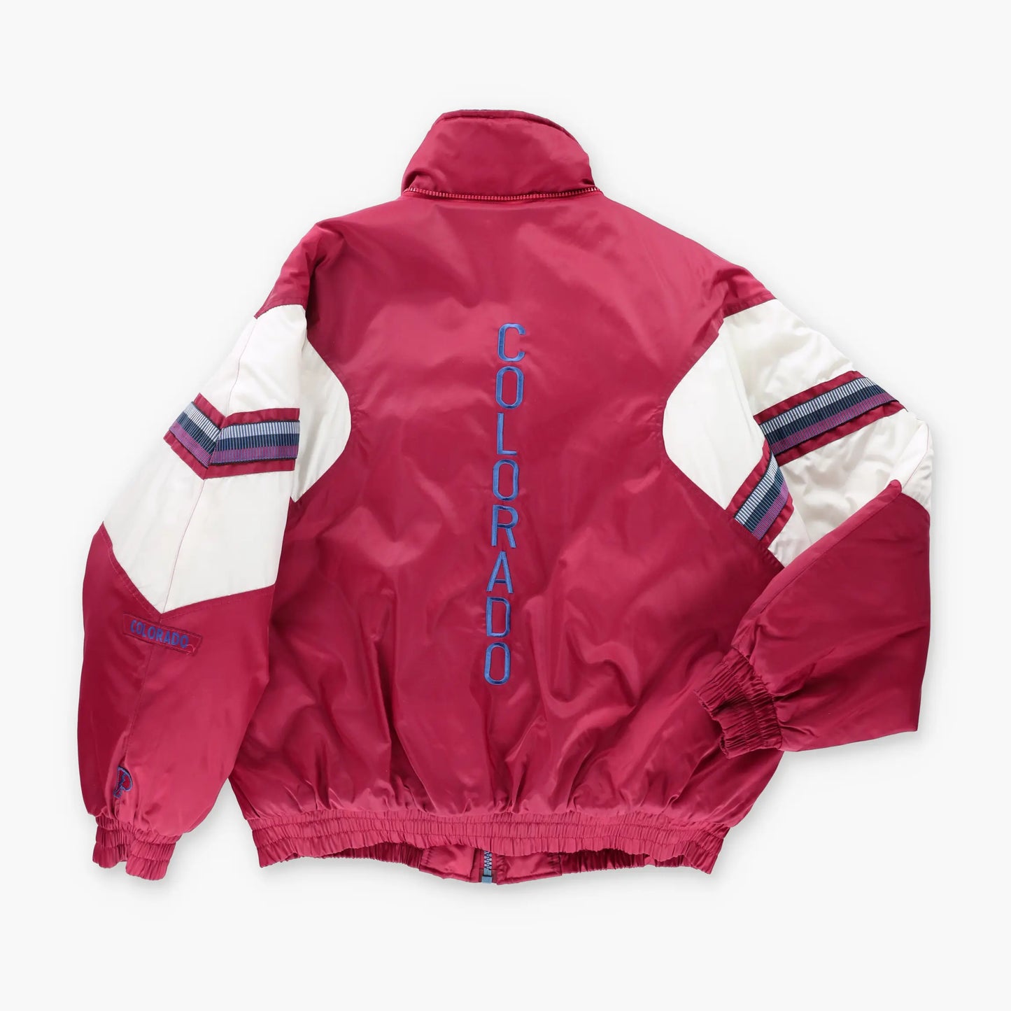 Colorado Avalanche PRO PLAYER Korean Made NHL Quilt Lined Full Zip Jacket (XL) - Vintage Sole Melbourne