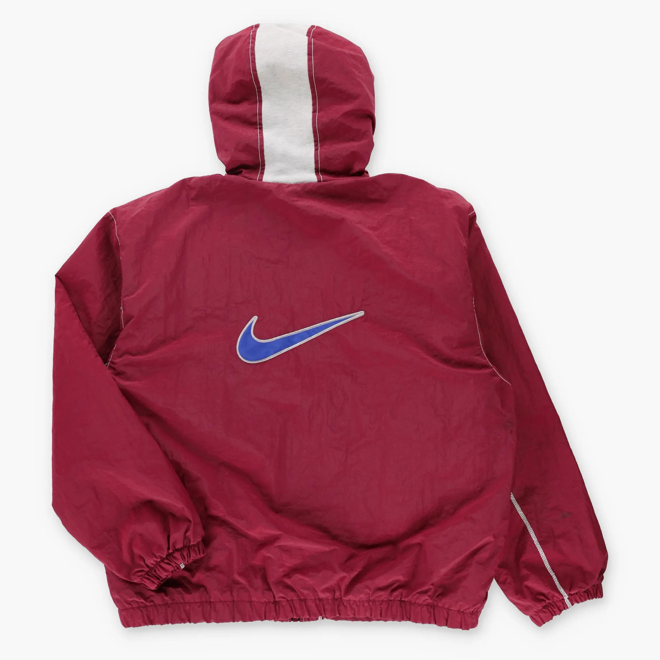 burgundy nike windbreaker mens