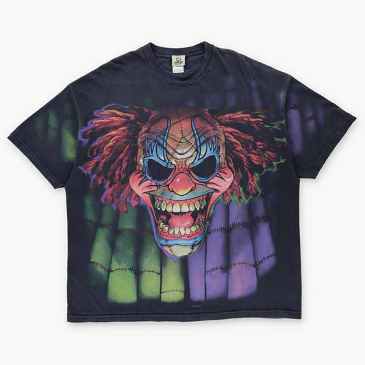 LIQUID BLUE Evil Clown & Jester Marionette All Over Print T-Shirt (XXXL) Vintage Sole Melbourne
