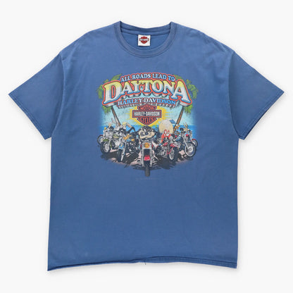 HARLEY DAVIDSON "All Roads Lead To Daytona" Looney Tunes Motorcycle Tee (XL-XXL) Vintage Sole Melbourne