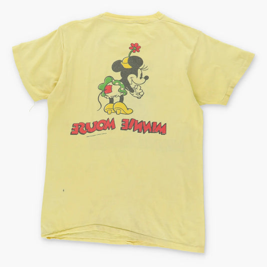 Vintage WALT DISNEY Minnie Mouse Front Back USA Made Tee (XS)