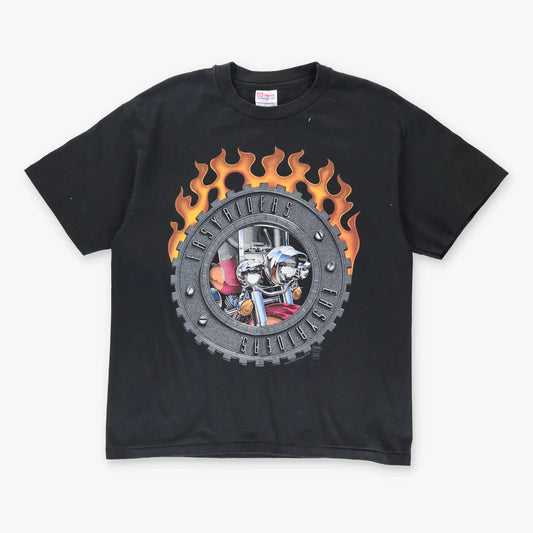 Vintage 1995 Daytona Bike Week 50/50 Single Stitch Motorcycle T-Shirt (L)