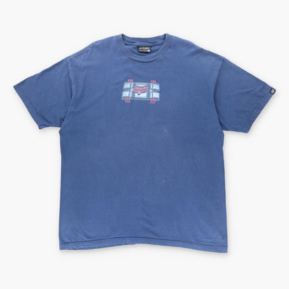Vintage FOX Motocross Racing Engine Navy T-Shirt (XXL)