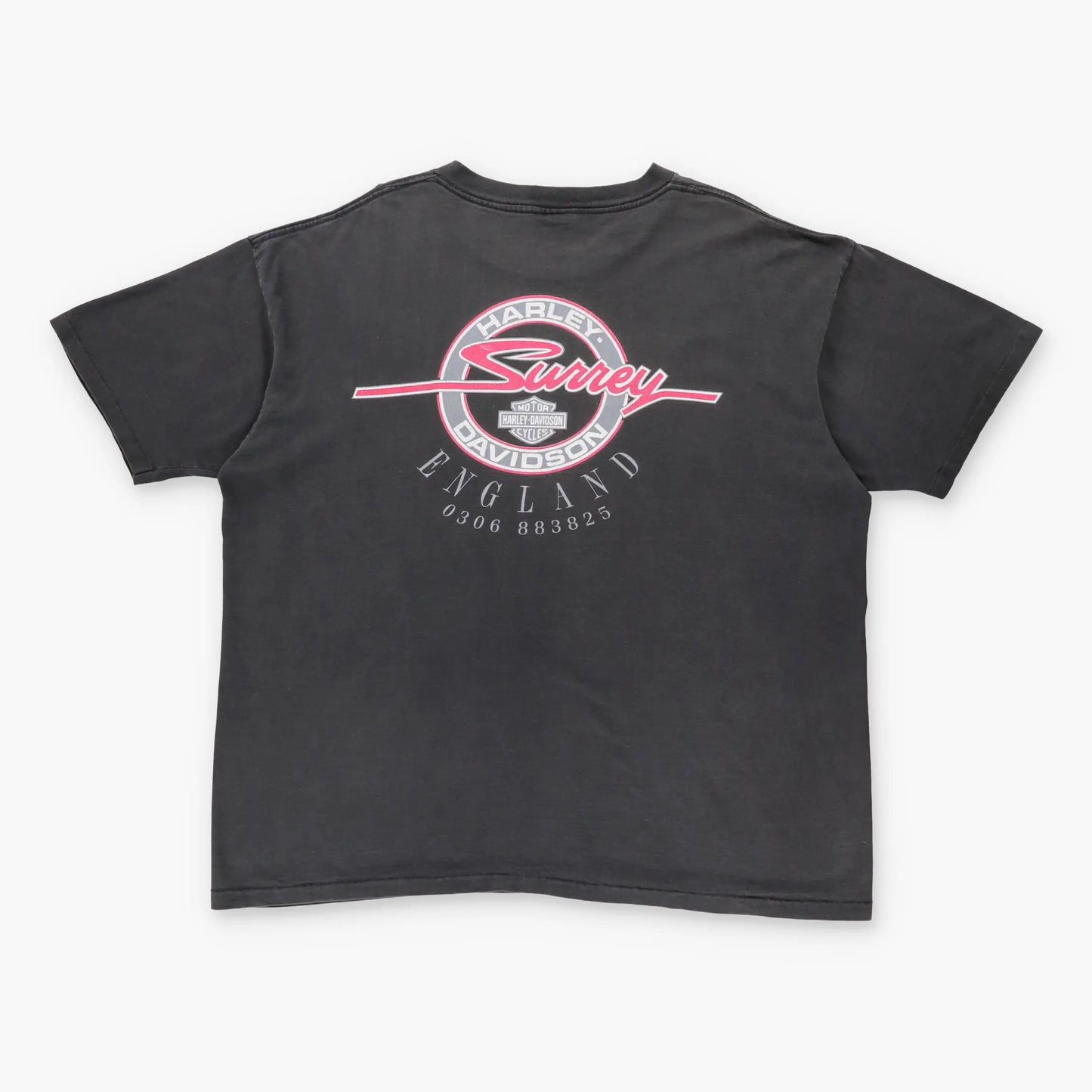 Vintage 1993 HARLEY DAVIDSON "Rock & Roll" USA Made Black Motorcycle T-Shirt (XL)