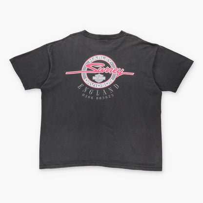 Vintage 1993 HARLEY DAVIDSON "Rock & Roll" USA Made Black Motorcycle T-Shirt (XL)