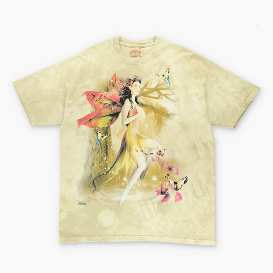 THE MOUNTAIN Forest Fairy & Butterflies Tie Dye T-Shirt (XL)