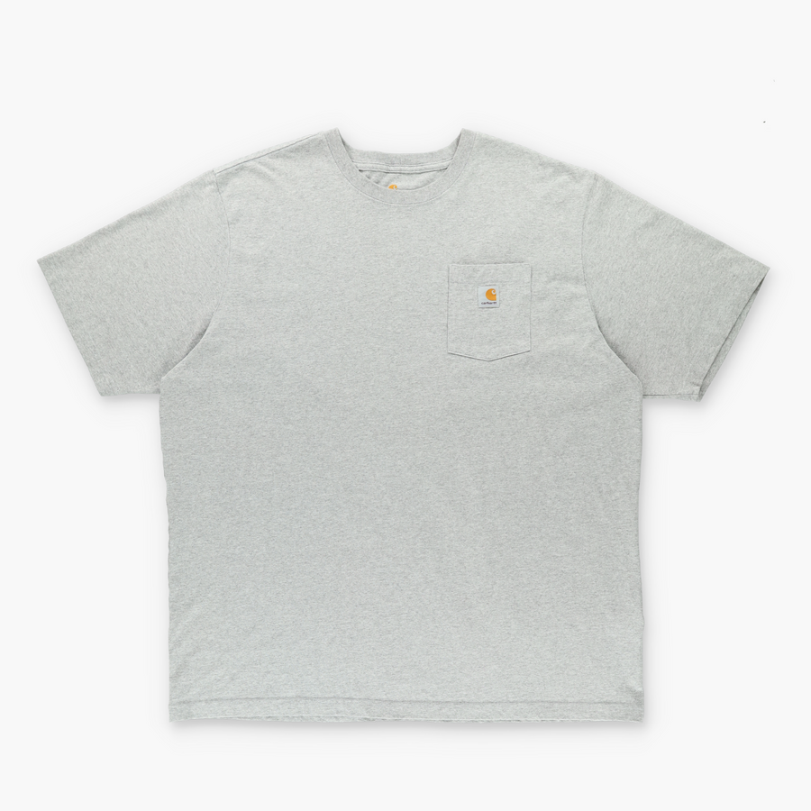 CARHARTT Casual Grey Front Pocket Logo T-Shirt (3XL Tall)