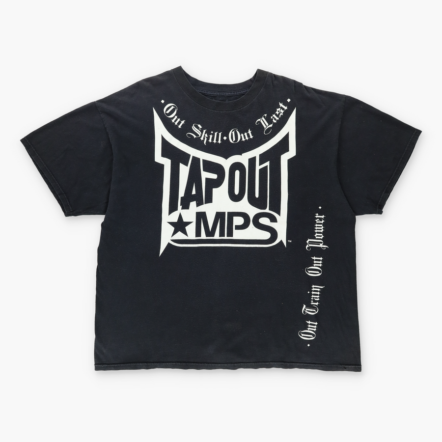 TAPOUT MPS "Out Skill, Out Last" Y2K Wrestling Tee (XXL)
