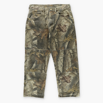 WRANGLER x REALTREE Double Knee Camo Pants (M)