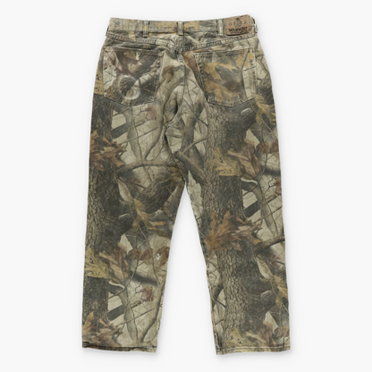 WRANGLER x REALTREE Double Knee Camo Pants (M)