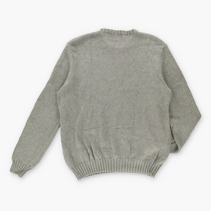 Vintage RALPH LAUREN Embroidered Grey Knit Sweater *AUBS Vintage Sole Melbourne