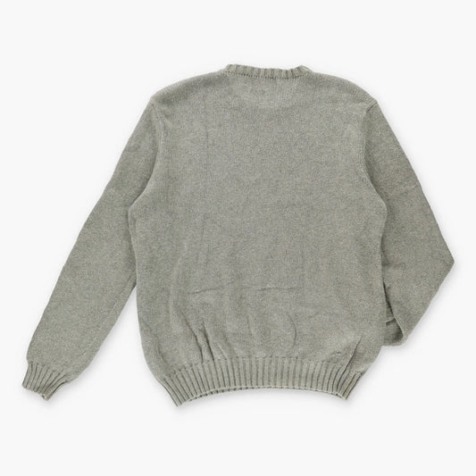 Vintage RALPH LAUREN Embroidered Grey Knit Sweater *AUBS Vintage Sole Melbourne