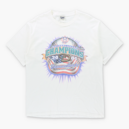 Vintage 2001 LEE SPORT Arizona Diamondbacks Baseball "Official Clubhouse Edition" MLB Tee (L) ***COCO Vintage Sole Melbourne