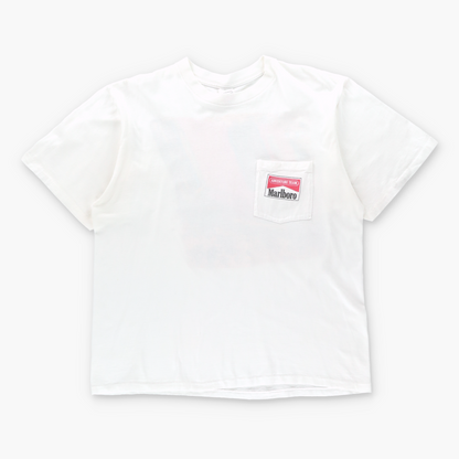 MARLBORO Adventure Team Front Pocket USA Made Single Stitch Racing Car Tee (L) ***COCO Vintage Sole Melbourne