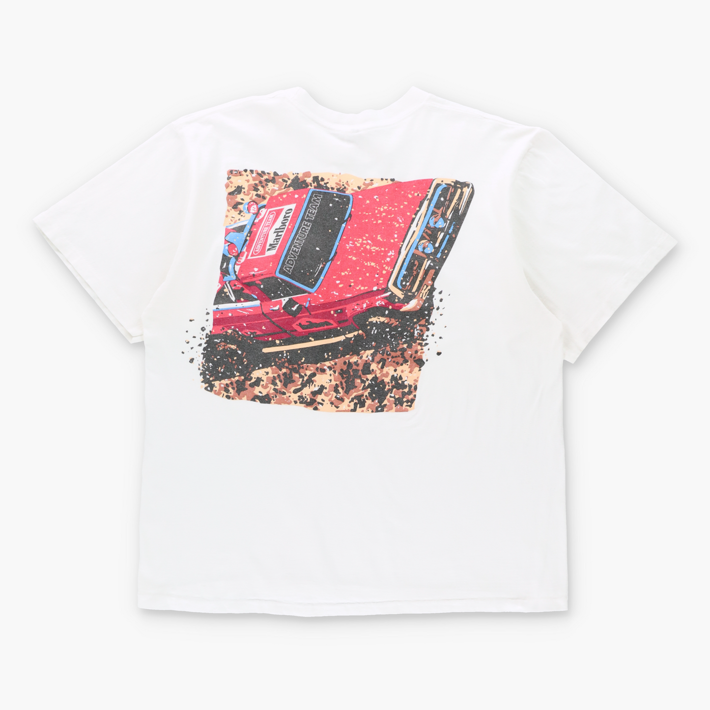 MARLBORO Adventure Team Front Pocket USA Made Single Stitch Racing Car Tee (L) ***COCO Vintage Sole Melbourne