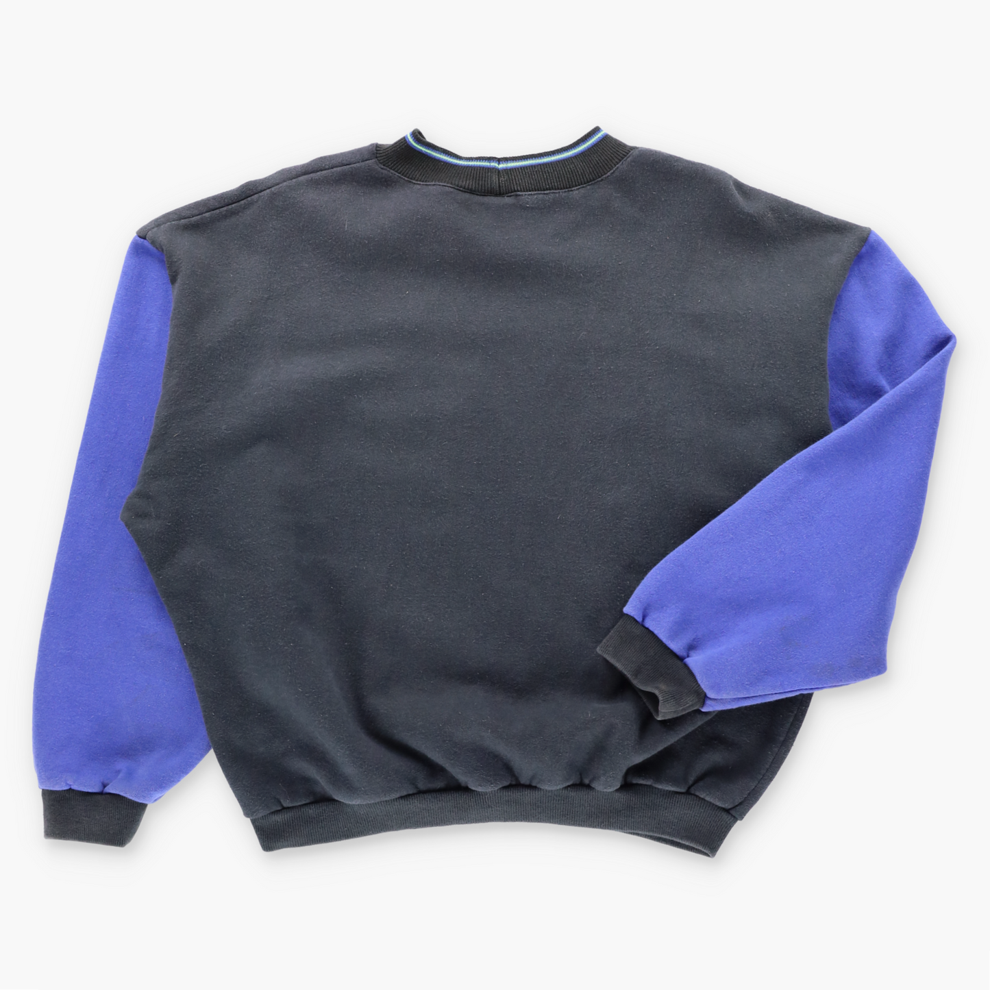 Vintage QUIKSILVER Black & Blue Colour Block USA Made Sweatshirt (S) ***COCO Vintage Sole Melbourne
