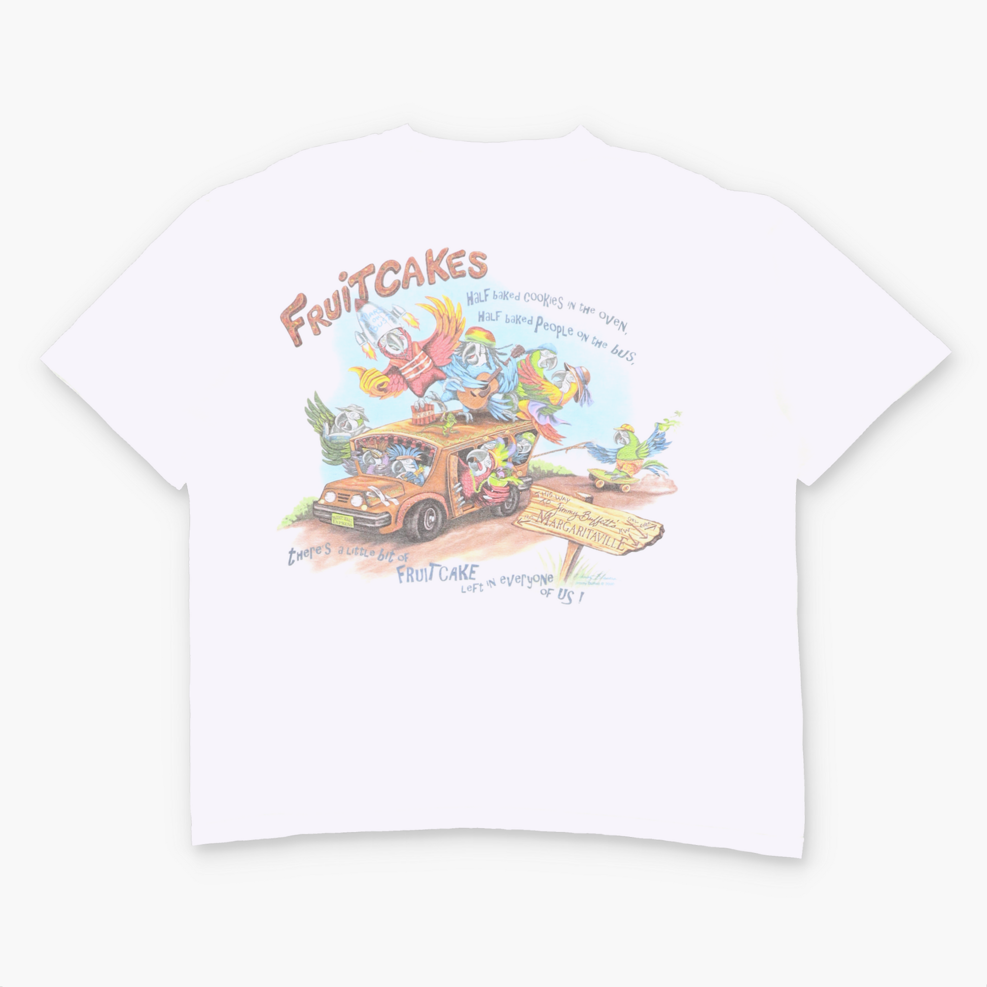 Vintage Jimmy Buffett 'Fruitcakes' Margaritaville Jamaica Music Tee (XL-XXL) ***COCO Vintage Sole Melbourne