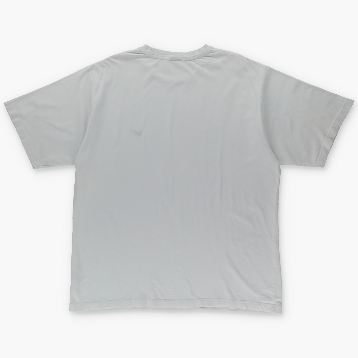 NIKE Embroidered Swoosh Logo Greece Made White & Black Tee (XXL)