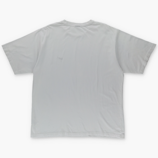 NIKE Embroidered Swoosh Logo Greece Made White & Black Tee (XXL)