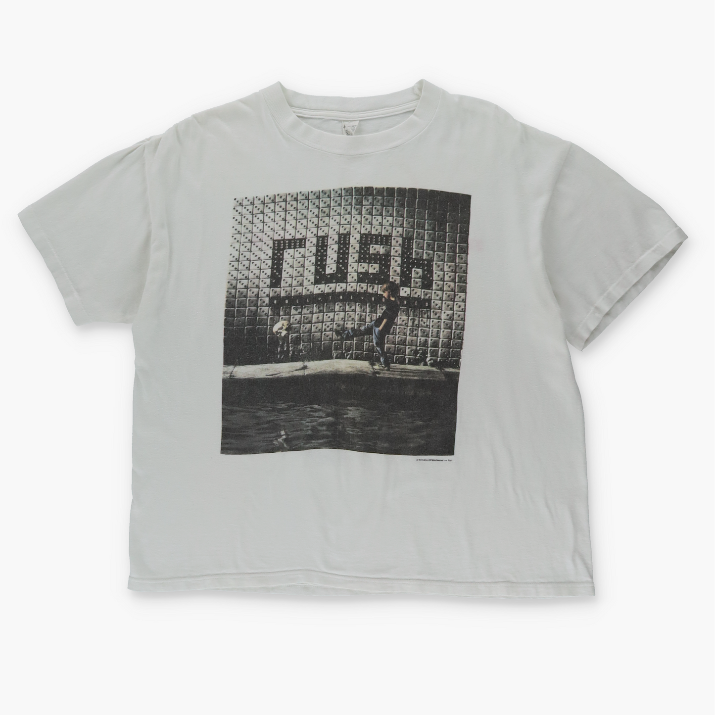 Vintage 1991 Rush 'Roll The Bones' Tour USA Made Boxy White Band Tee (S-M)