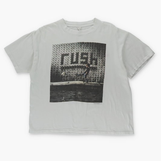 Vintage 1991 Rush 'Roll The Bones' Tour USA Made Boxy White Band Tee (S-M)