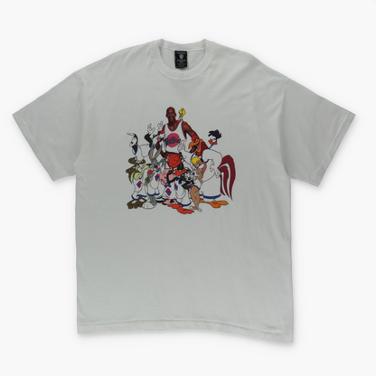 SPACE JAM Michael Jordan Looney Tunes Cartoon Basketball T-Shirt (XXL)