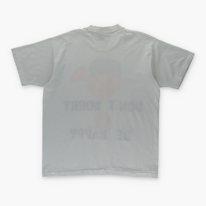 Vintage 'Don't Worry Be Happy' Emoji USA Made White Tee (XL)