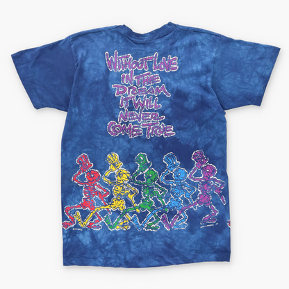 1994 GRATEFUL DEAD 'Paradise Waits' LIQUID BLUE USA Made Tie Dye Tee (L)