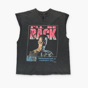 1991 Vintage "I'll Be Back" Terminator 2 Muscle Tee (L)
