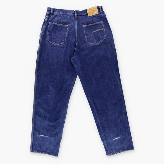 PLATINUM FUBU X MUHAMMAD ALI Embroidered Boxing Dark Wash Jeans (40)