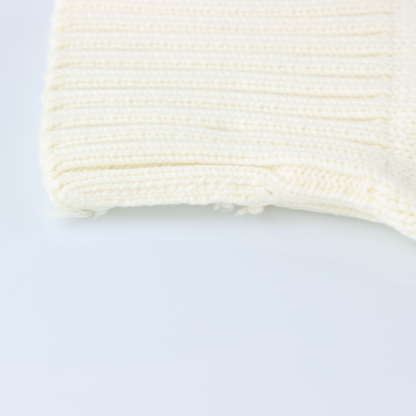 RALPH LAUREN POLO Embroidered Logo Cream & Navy Knit Sweatshirt (L)