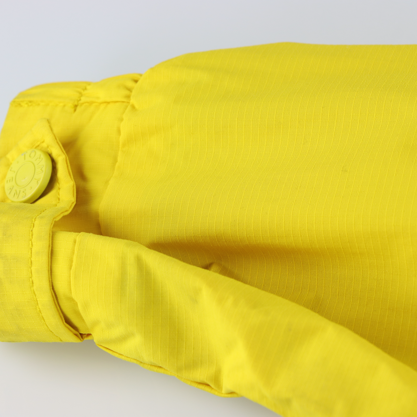 TOMMY HILFIGER Colour Blocked Logo Yellow & Navy Pullover Windbreaker Jacket (L)