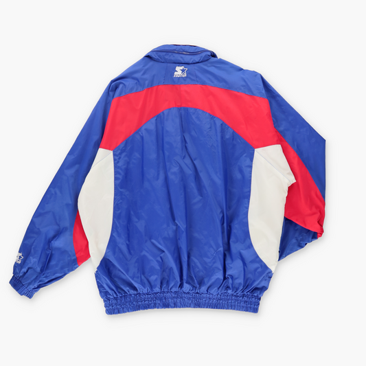 STARTER NBA Korean Made Blue & Red Windbreaker Jacket (XL)