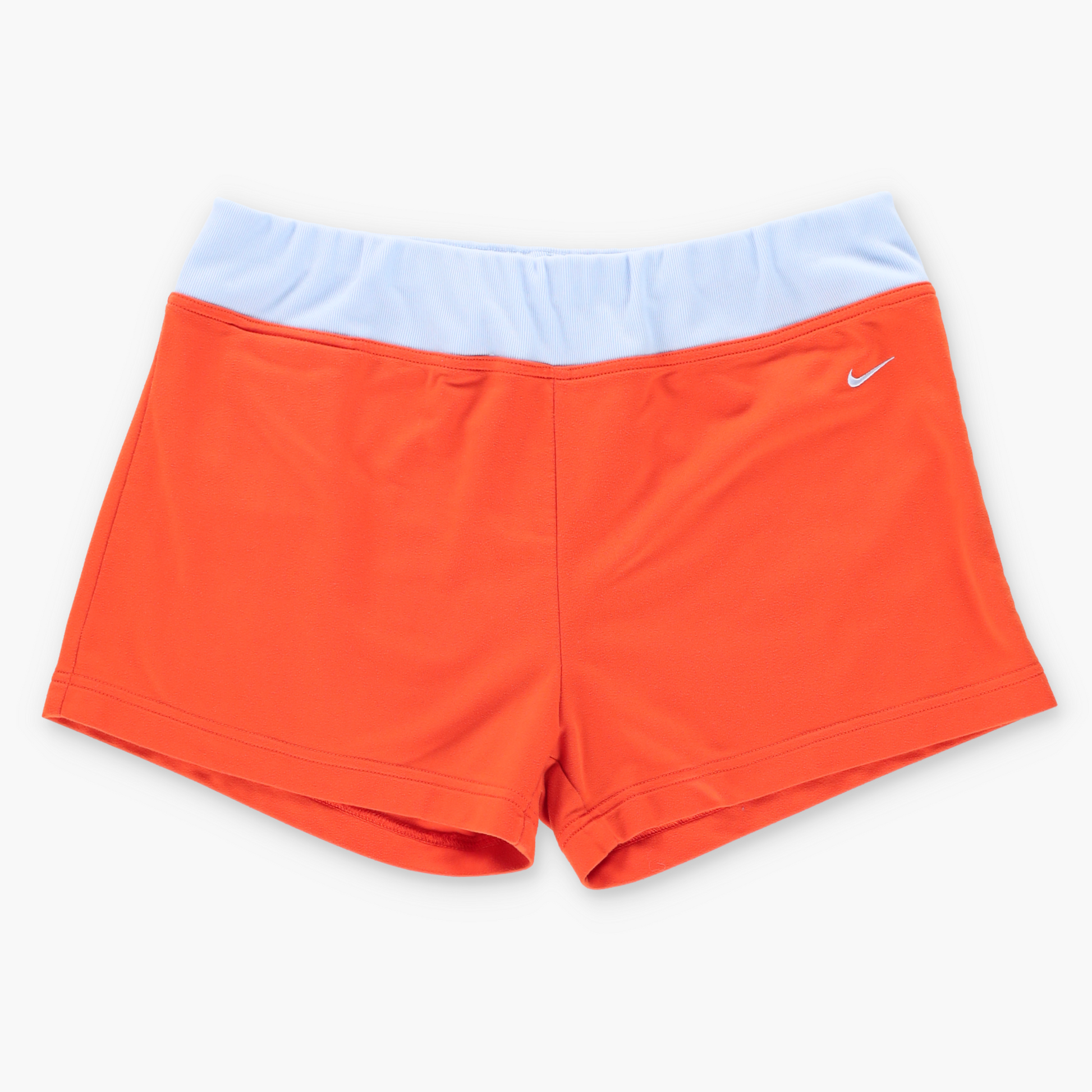 Vintage NIKE Orange & Light Blue Embroidered Swoosh Logo Athletic Shorts (Women's M) ***COCO Vintage Sole Melbourne