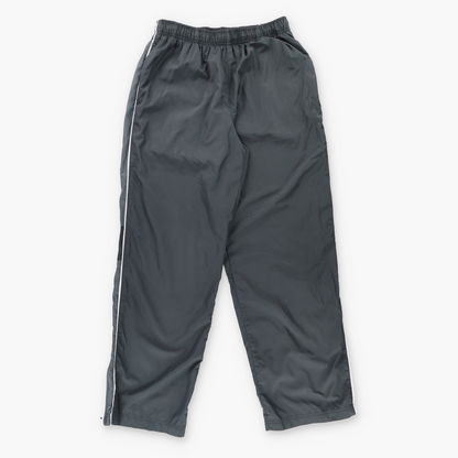 Vintage NIKE Embroidered Logo Black & Grey Ankle Zip Track Pants (M) ***COCO Vintage Sole Melbourne