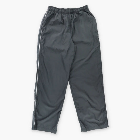 Vintage NIKE Embroidered Logo Black & Grey Ankle Zip Track Pants (M) ***COCO Vintage Sole Melbourne