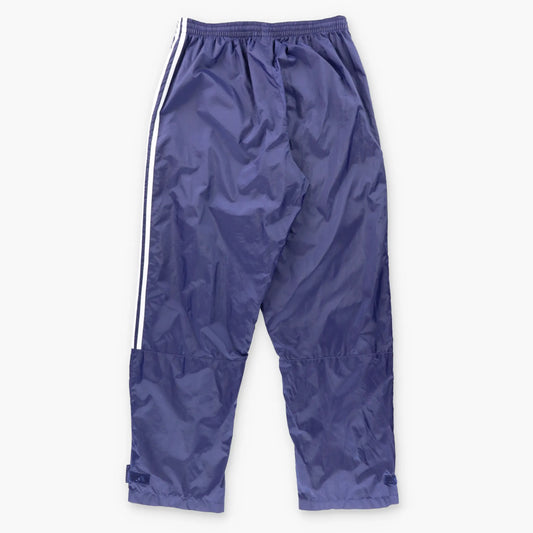 Vintage ADIDAS Navy Blue & White Embroidered Logo Velcro Cuff Track Pants (L-XL) ***COCO Vintage Sole Melbourne