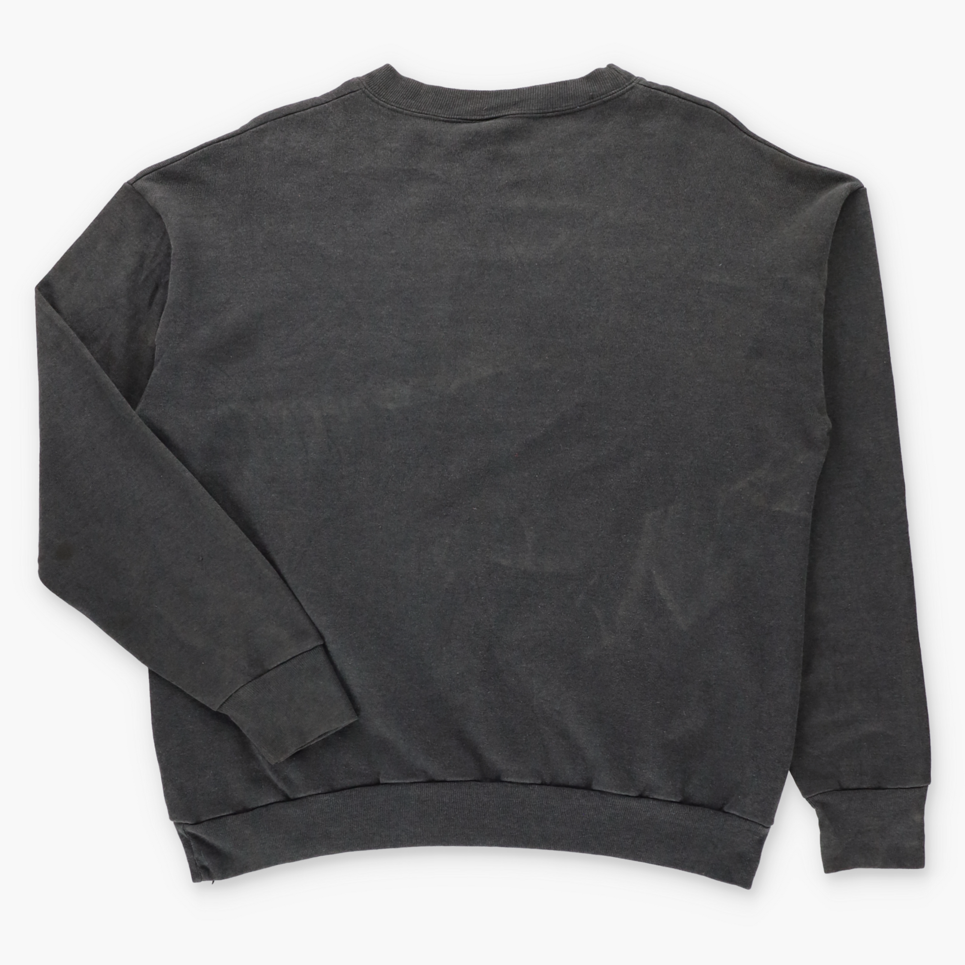Vintage 1990 HARLEY DAVIDSON Tattooed Biker USA Made "Built Tough" Faded Black Thin Sweatshirt (L) ***COCO Vintage Sole Melbourne